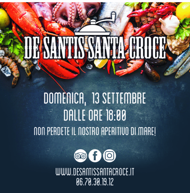 Aperitivo di Mare secondo appuntamento De Santis Santa croce