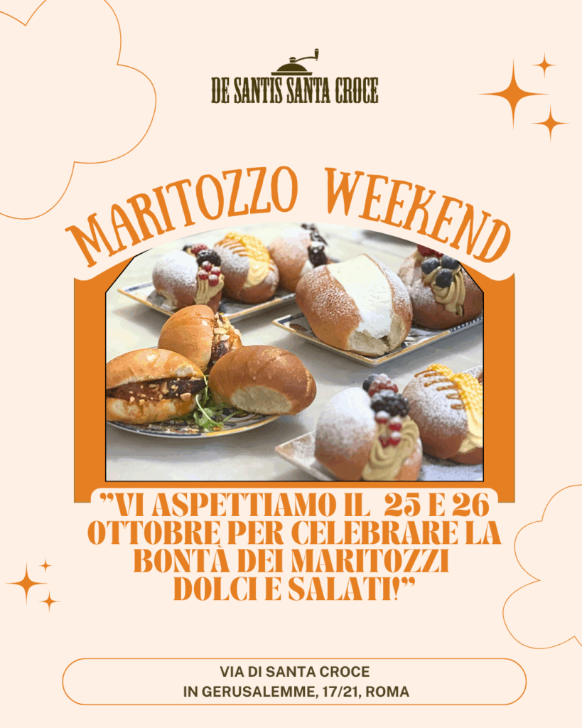 maritozzo weekend roma 2025 de santis santa croce
